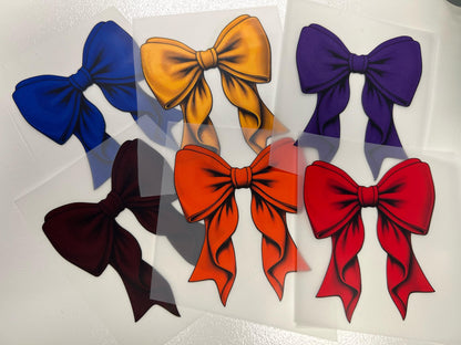 X-Large DTF Bow, Trendy Preppy Bow Transfer, Coquette Cheer Bow.